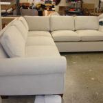 Reupholstered and remodeled sectional.  Made both sides of the sectional 24" longer.